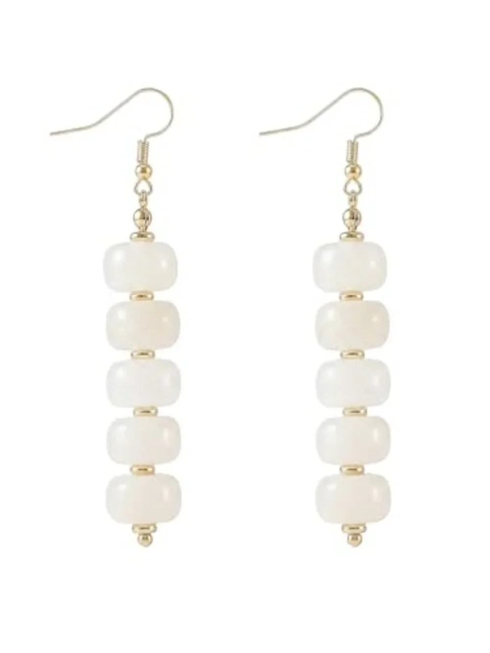 Chunky Statement Large Resin Beaded Dangle Earrings Women Trendy